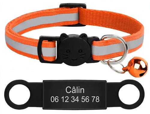 Collier chat orange